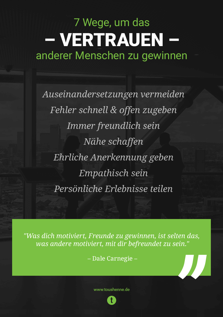 7 Wege um das Vertrauen anderer Menschen zu gewinnen